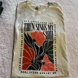 Bella Canvas Light Cream Unisex Tee NWOT